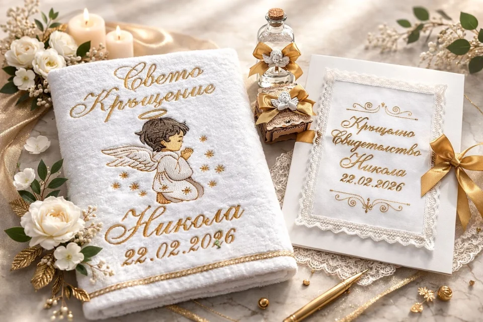 Хавлия за кръщене КК4