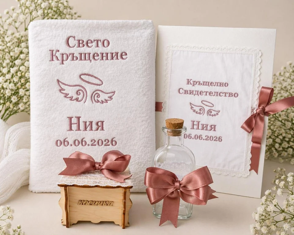 Хавлия за кръщене КК5