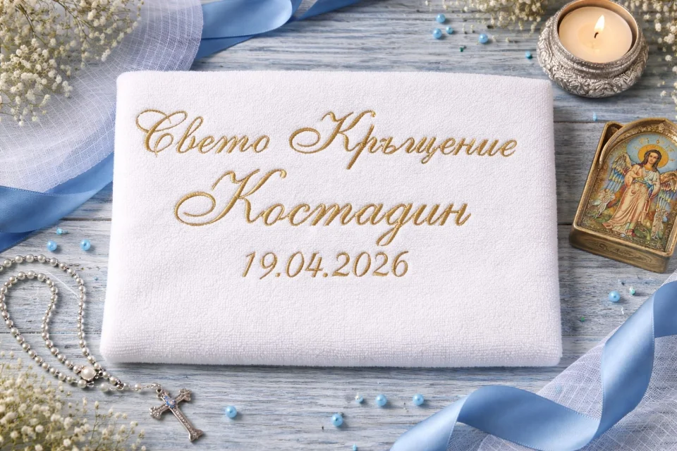 Хавлия за кръщене КК6